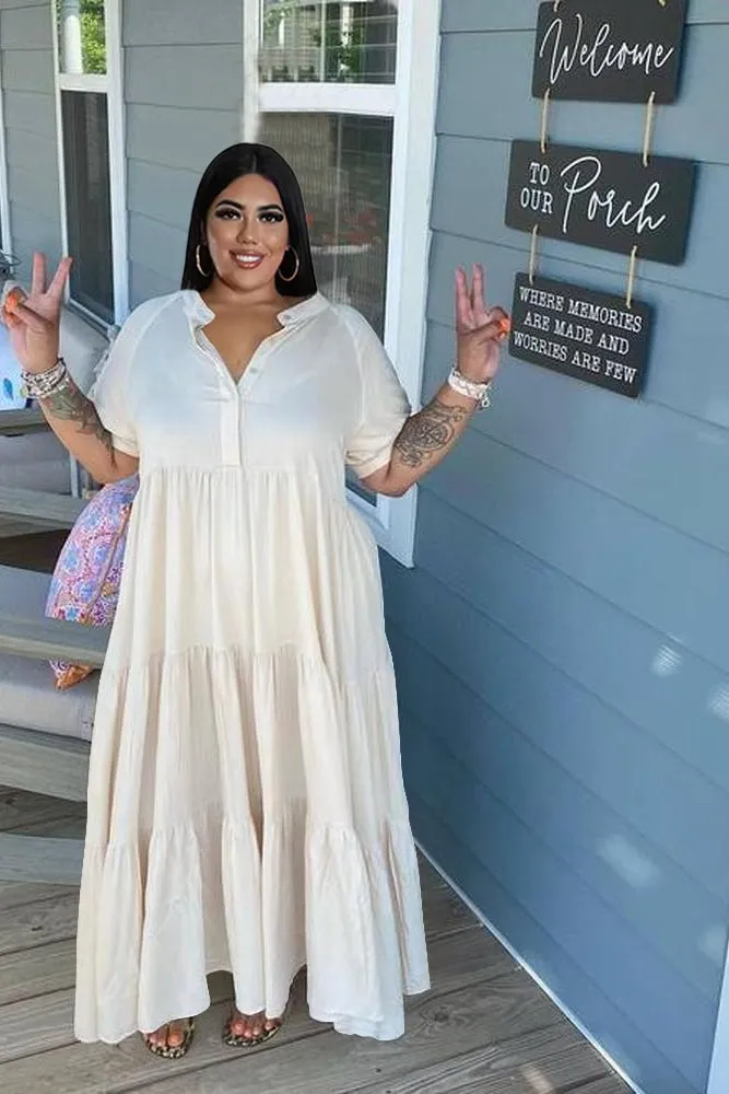 💕 Hot Sale 49% OFF🌷Tiered Midi Dress💃