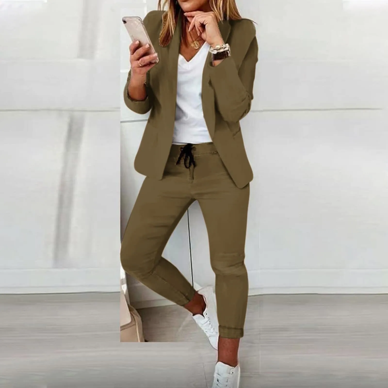 Amira | Stylish Blazer and Fitted Pants Casual Set