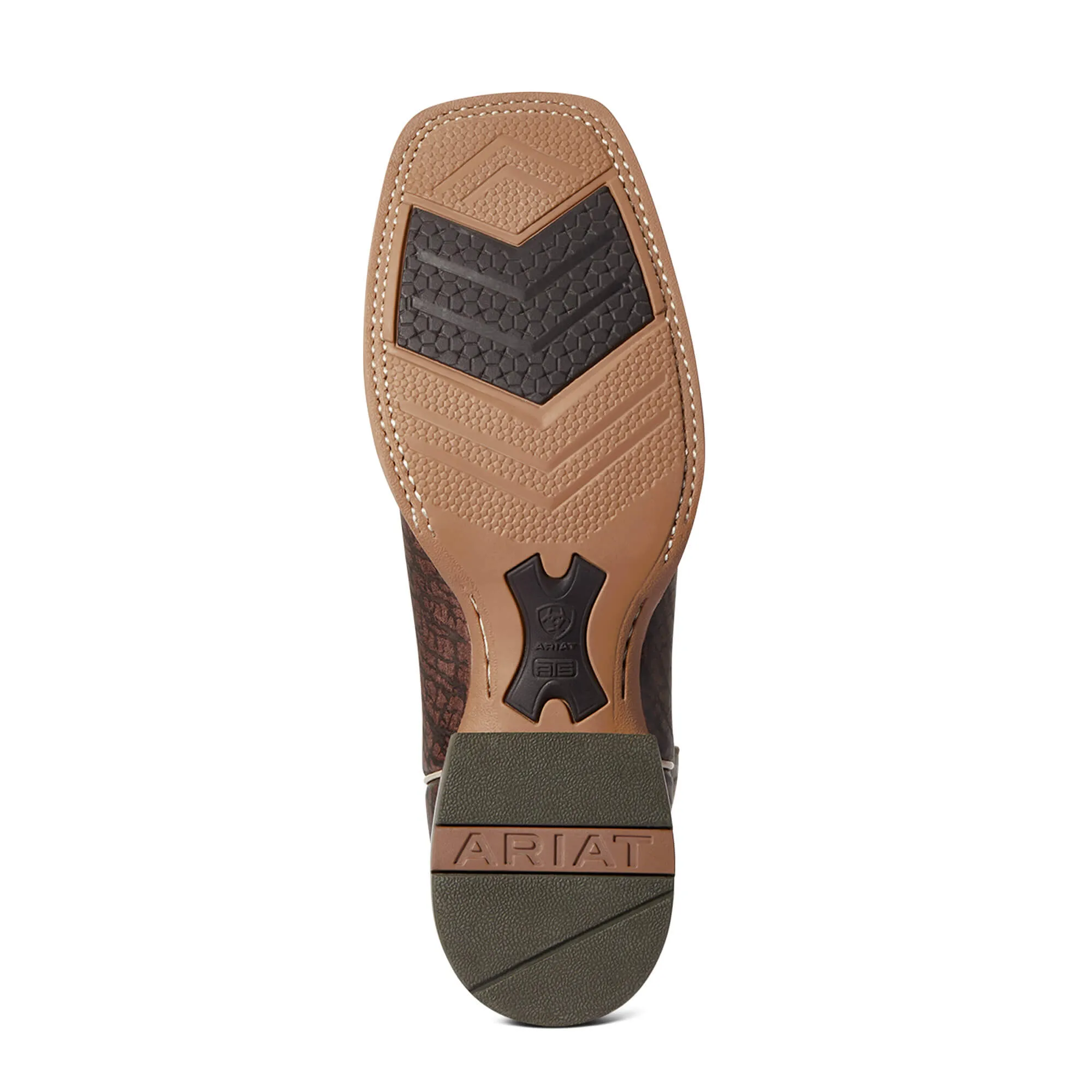 Ariat Dark Brown Hippo Print Stinger Western Boot 10038504