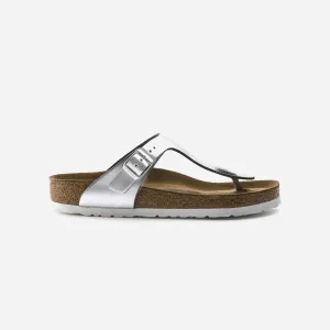 Birkenstock Gizeh NL SFB Metallic Silver WMNS