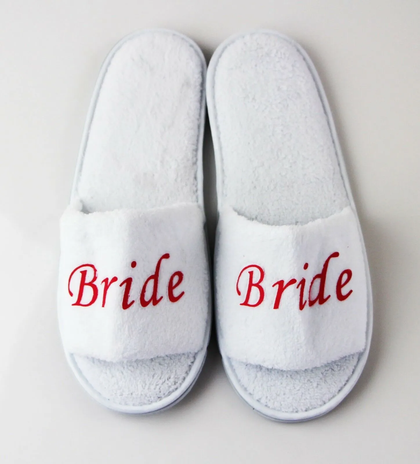 Bridal Slippers Bride To Be Bridesmaid Maid Of Honour Wedding White Pink Gold