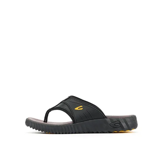 camel active Leather Sandals Men Black FRED-892503-XC1SV-1