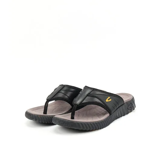 camel active Leather Sandals Men Black FRED-892503-XC1SV-1