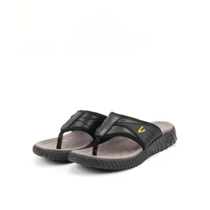 camel active Leather Sandals Men Black FRED-892503-XC1SV-1