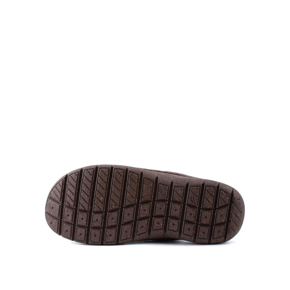 camel active Leather Slip On Front Panel Sandals Men Coffee BURTON - 892408-ES2SV-33