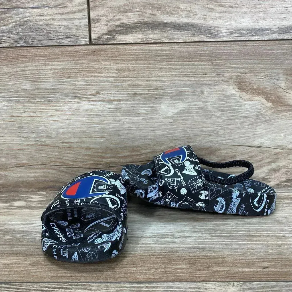 Champion Super Slide Doodle Sandals sz 8c