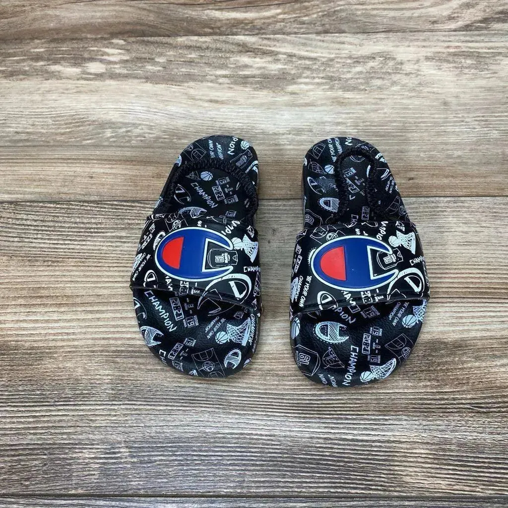 Champion Super Slide Doodle Sandals sz 8c