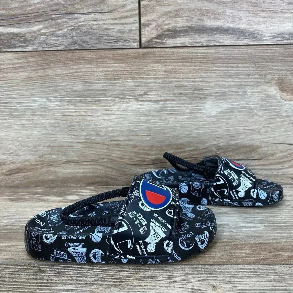 Champion Super Slide Doodle Sandals sz 8c