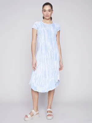 Charlie B Blue 'Amazon' Tie Dye Cotton Dress