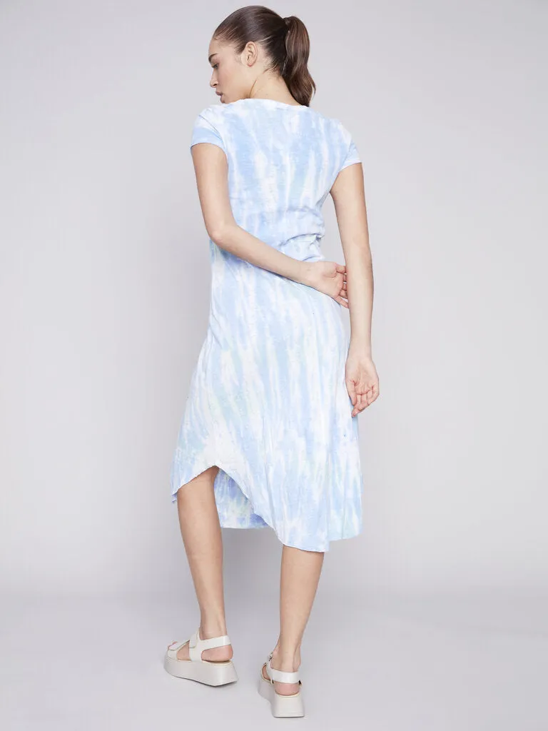 Charlie B Blue 'Amazon' Tie Dye Cotton Dress
