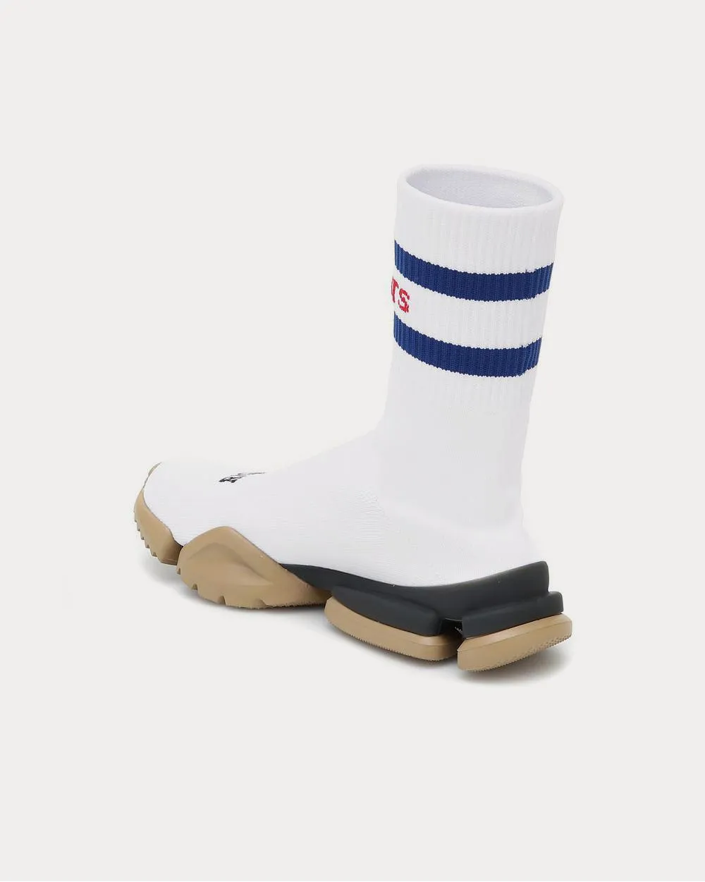 Classic Sock Runner White High Top Sneakers