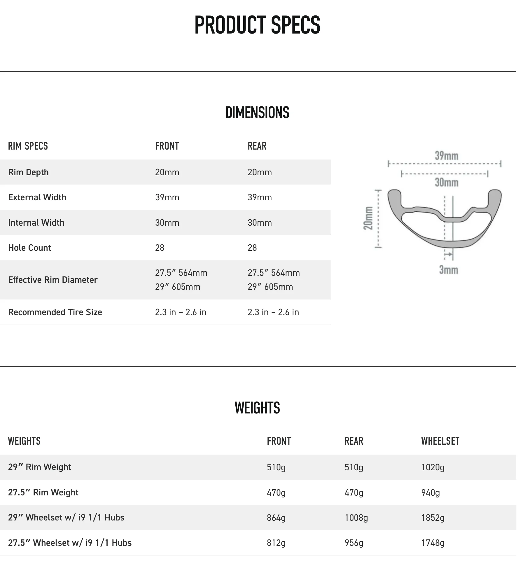 Enve Foundation AM30 MTB 27.5" Wheelset - i9 1/1 Hub