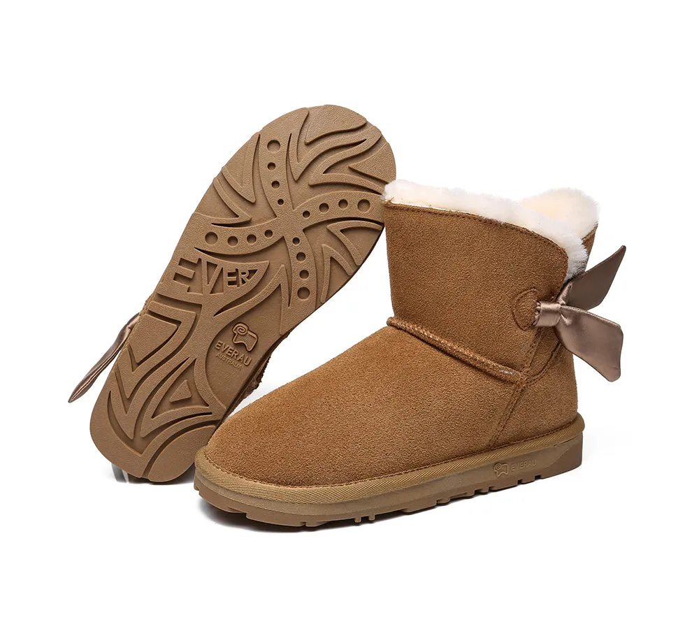 EVERAU® Single Bow Boots Women Ember