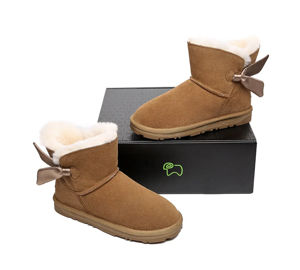 EVERAU® Single Bow Boots Women Ember