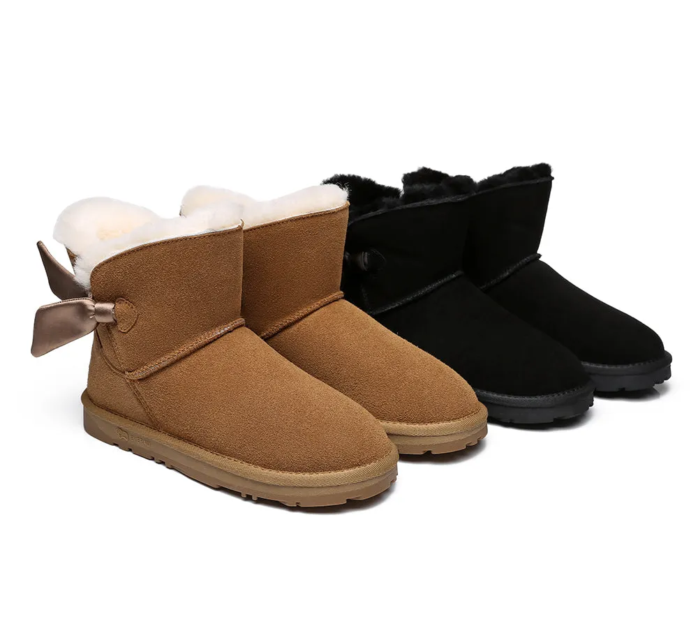 EVERAU® Single Bow Boots Women Ember