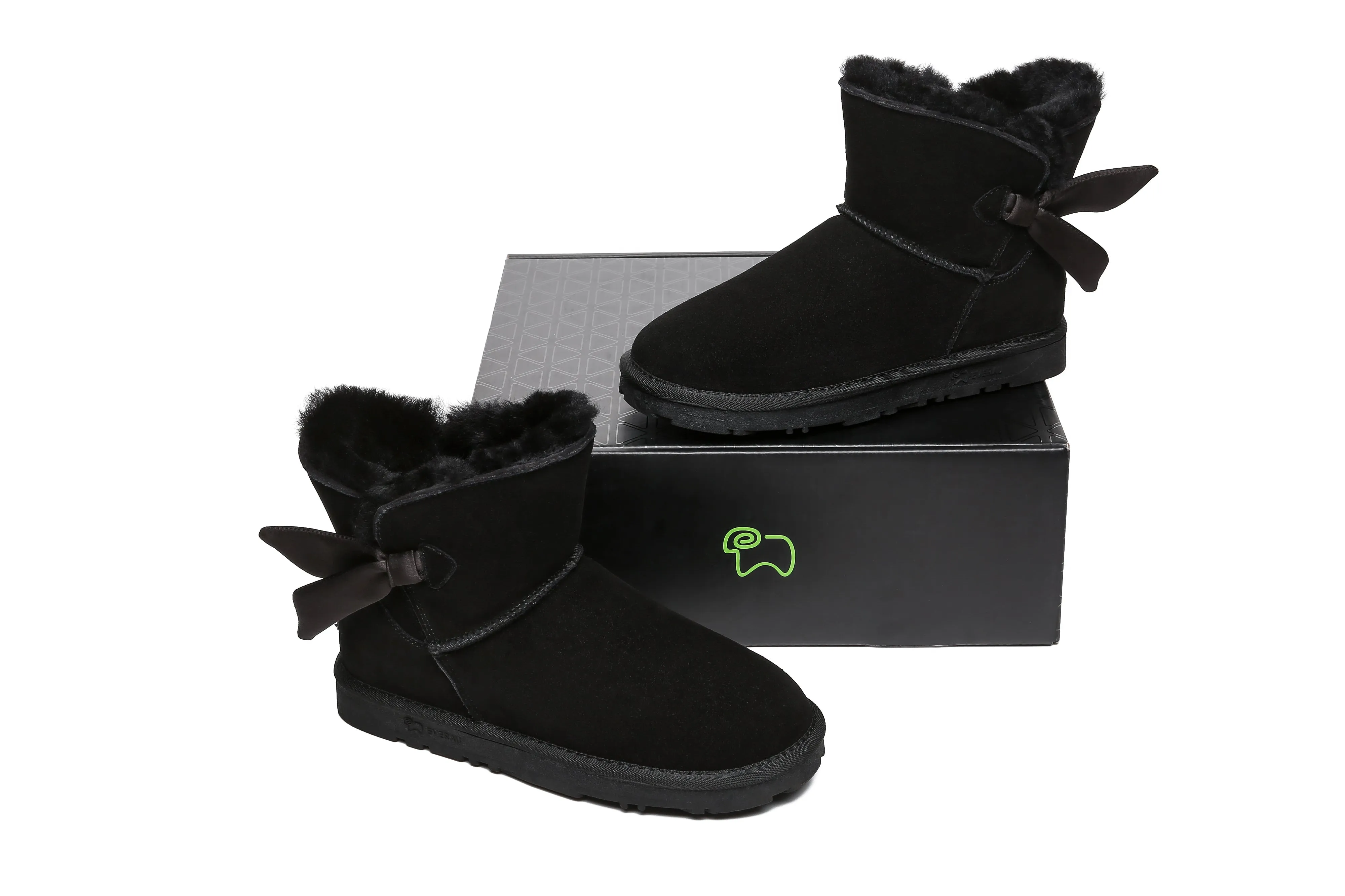 EVERAU® Single Bow Boots Women Ember