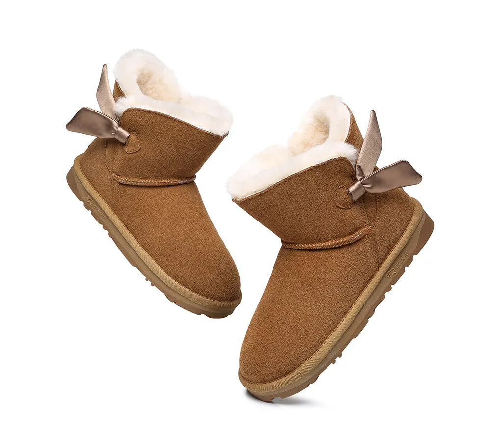 EVERAU® Single Bow Boots Women Ember