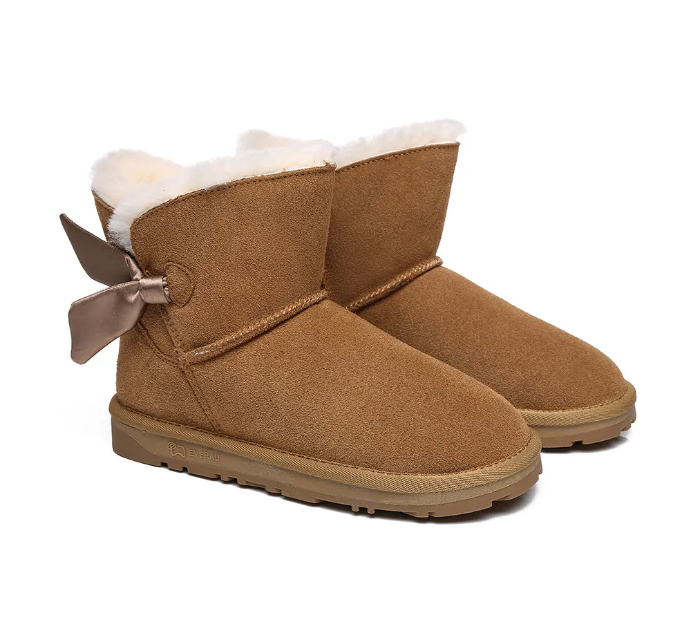EVERAU® Single Bow Boots Women Ember