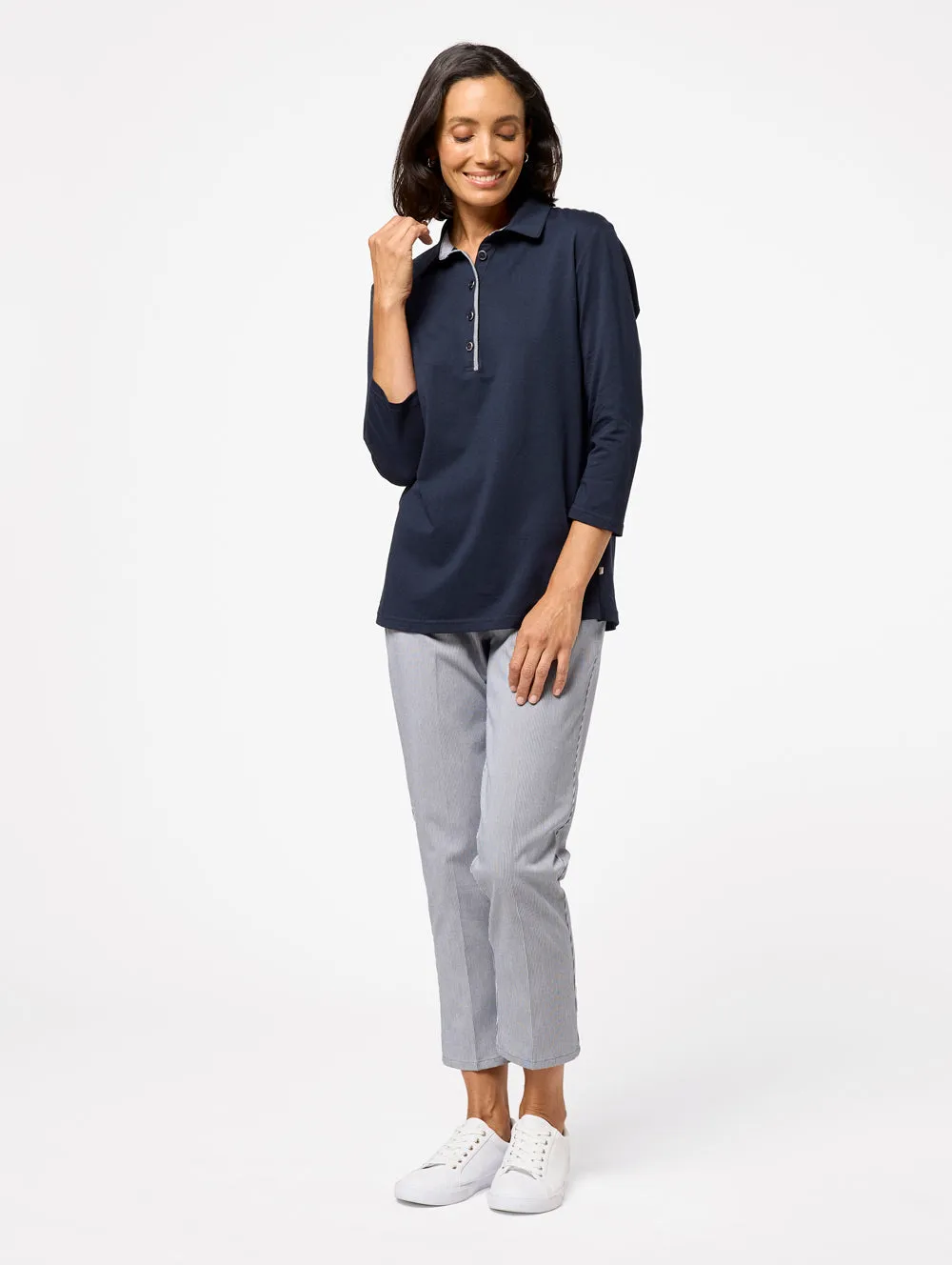 Jessy 3/4 Sleeve Polo