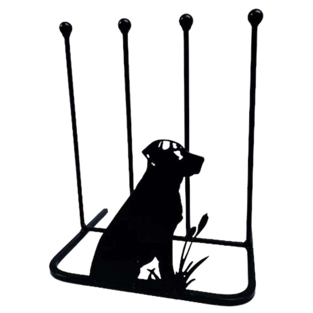 Labrador welly boot rack