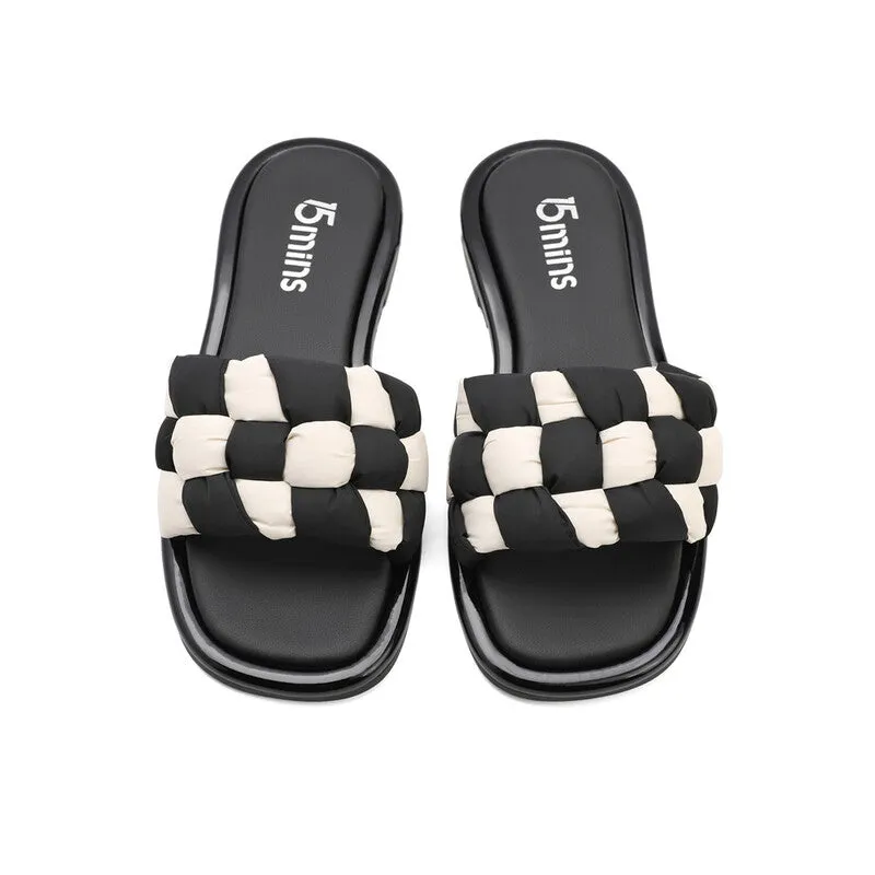 Leisure checkerboard Sandals