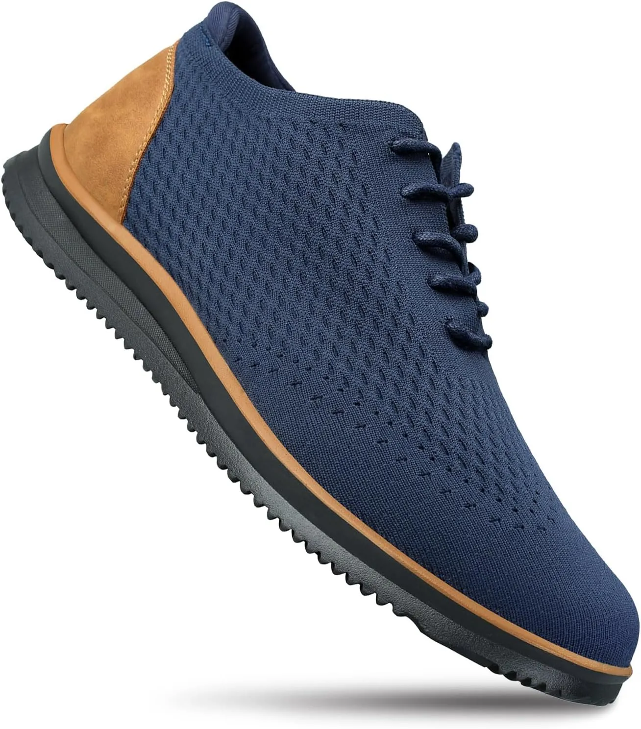 Men's Fashion Dress Sneakers Casual Walking Shoes Business Oxfords Mesh Comfortable Lightweight Breathable Tennis Lace-Up