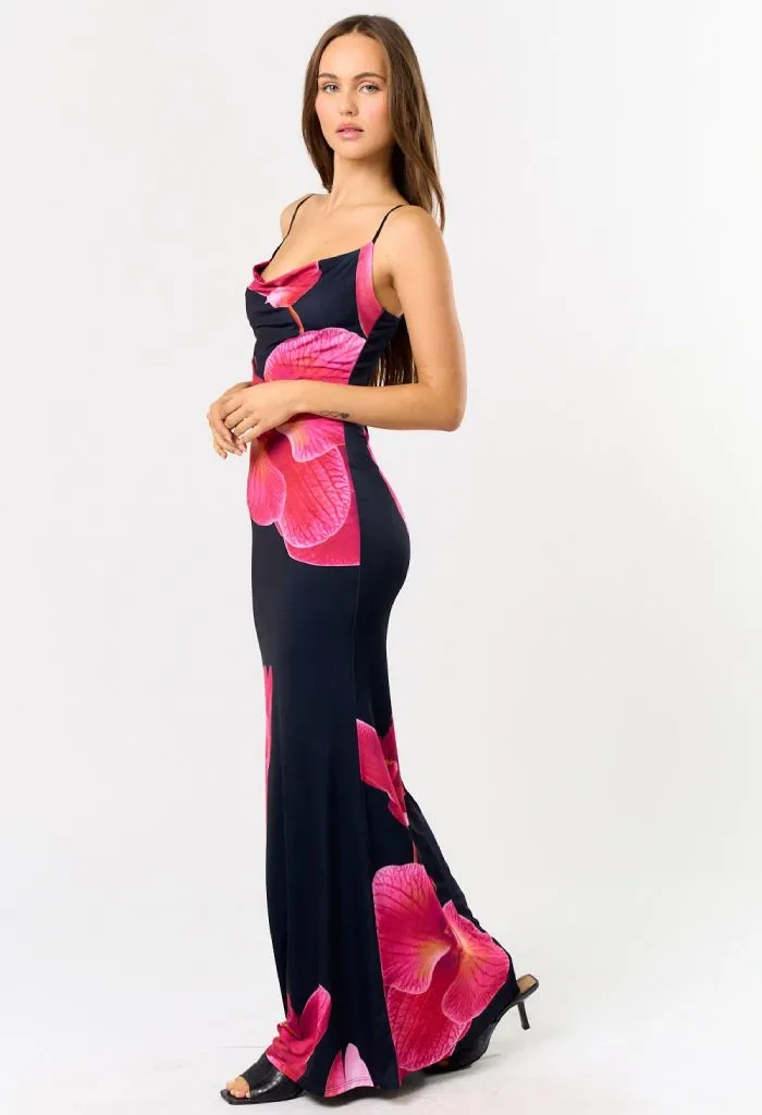 Midnight Bloom Maxi Dress