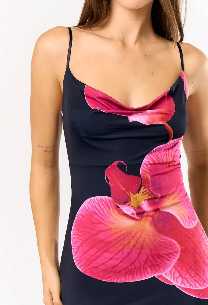 Midnight Bloom Maxi Dress