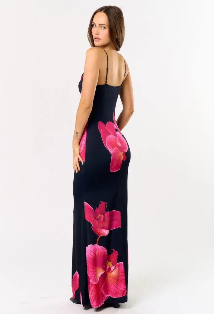 Midnight Bloom Maxi Dress