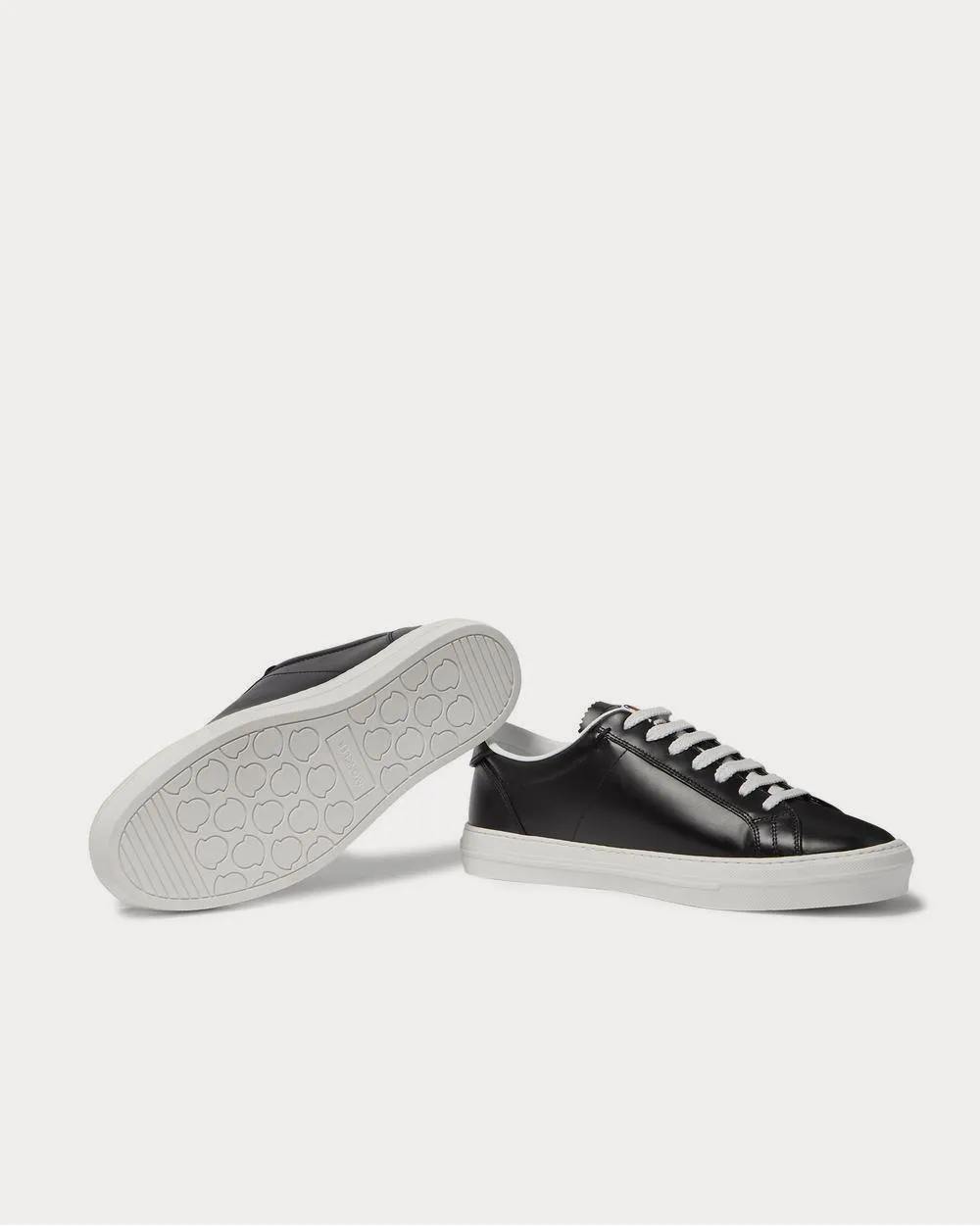 Monaco Leather  Black low top sneakers