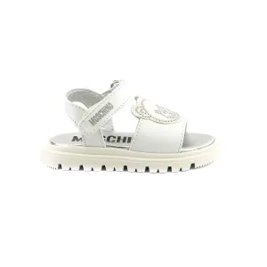 Moschino Kids Leather Platform Sandals
