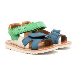 Multicolour Nappa Leather Sandals