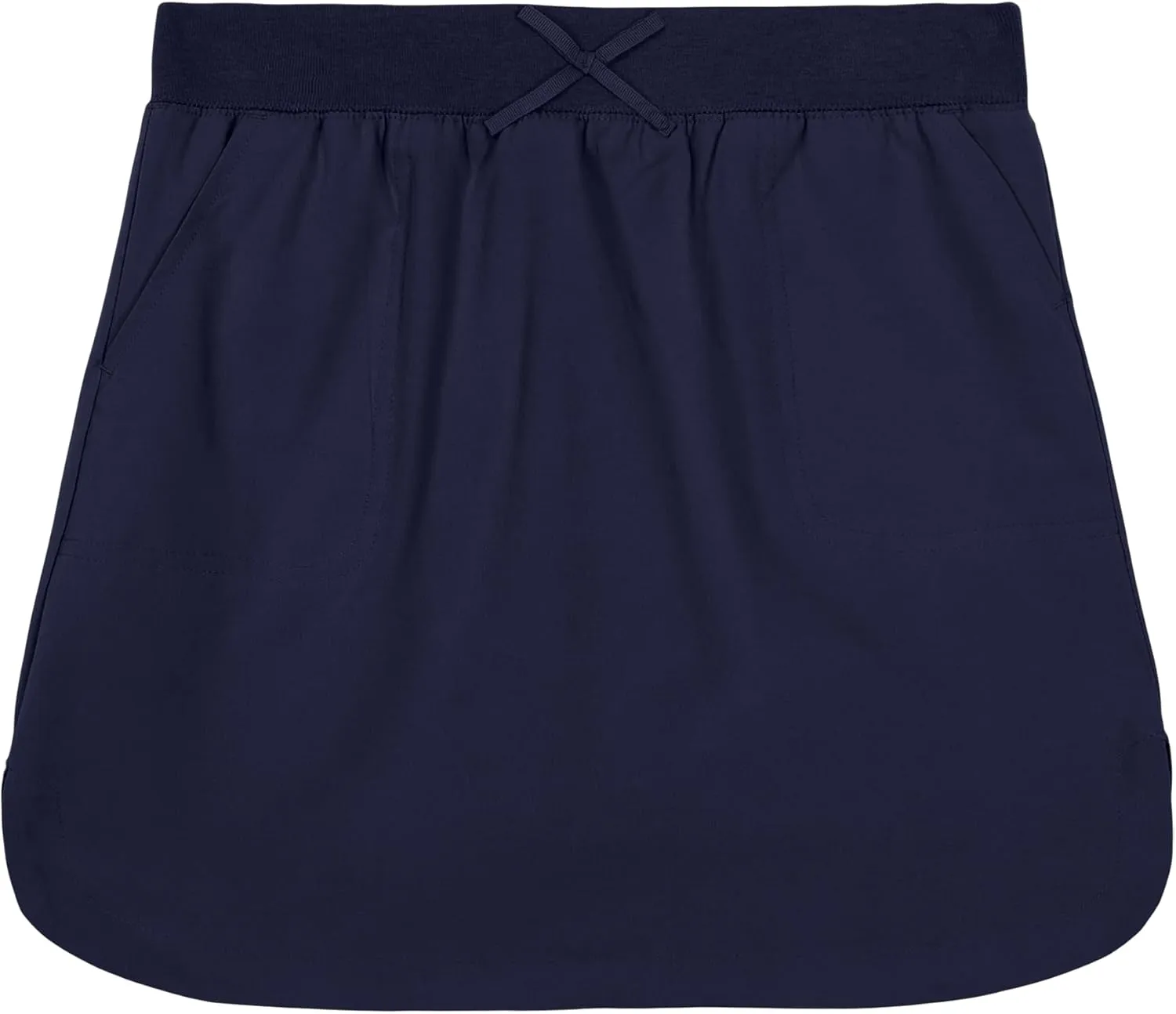 Nautica Girls' School Uniform Pull-on Scooter Skirt with Undershorts, Knit Waistband & Functional Pockets