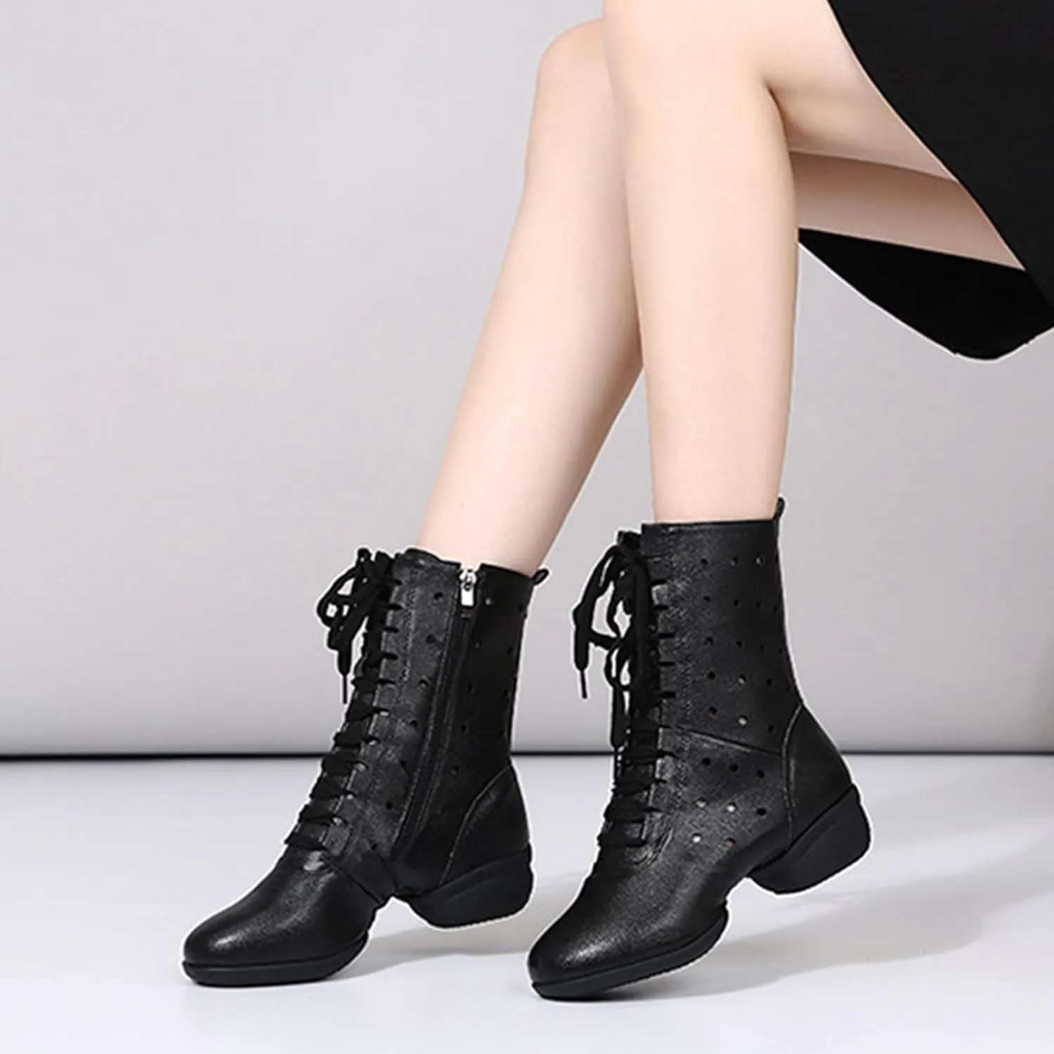 ONAIC Ballroom Dance Shoes for Womens Salsa Latin Wedding Party Shoes Non -Slip Comfortable Jazz Boots Platform