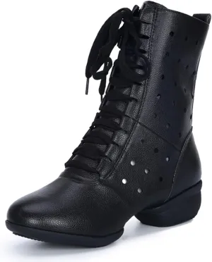 ONAIC Ballroom Dance Shoes for Womens Salsa Latin Wedding Party Shoes Non -Slip Comfortable Jazz Boots Platform