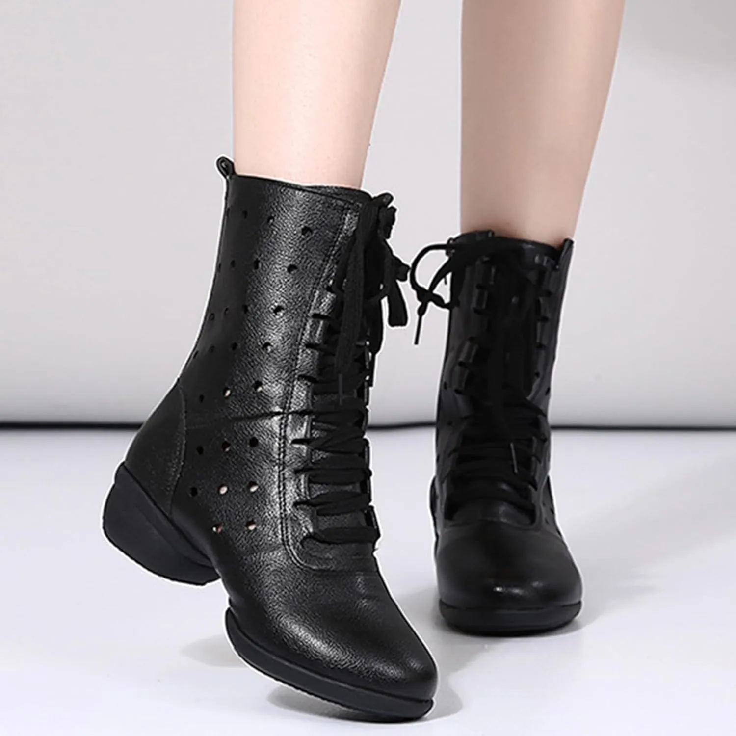 ONAIC Ballroom Dance Shoes for Womens Salsa Latin Wedding Party Shoes Non -Slip Comfortable Jazz Boots Platform