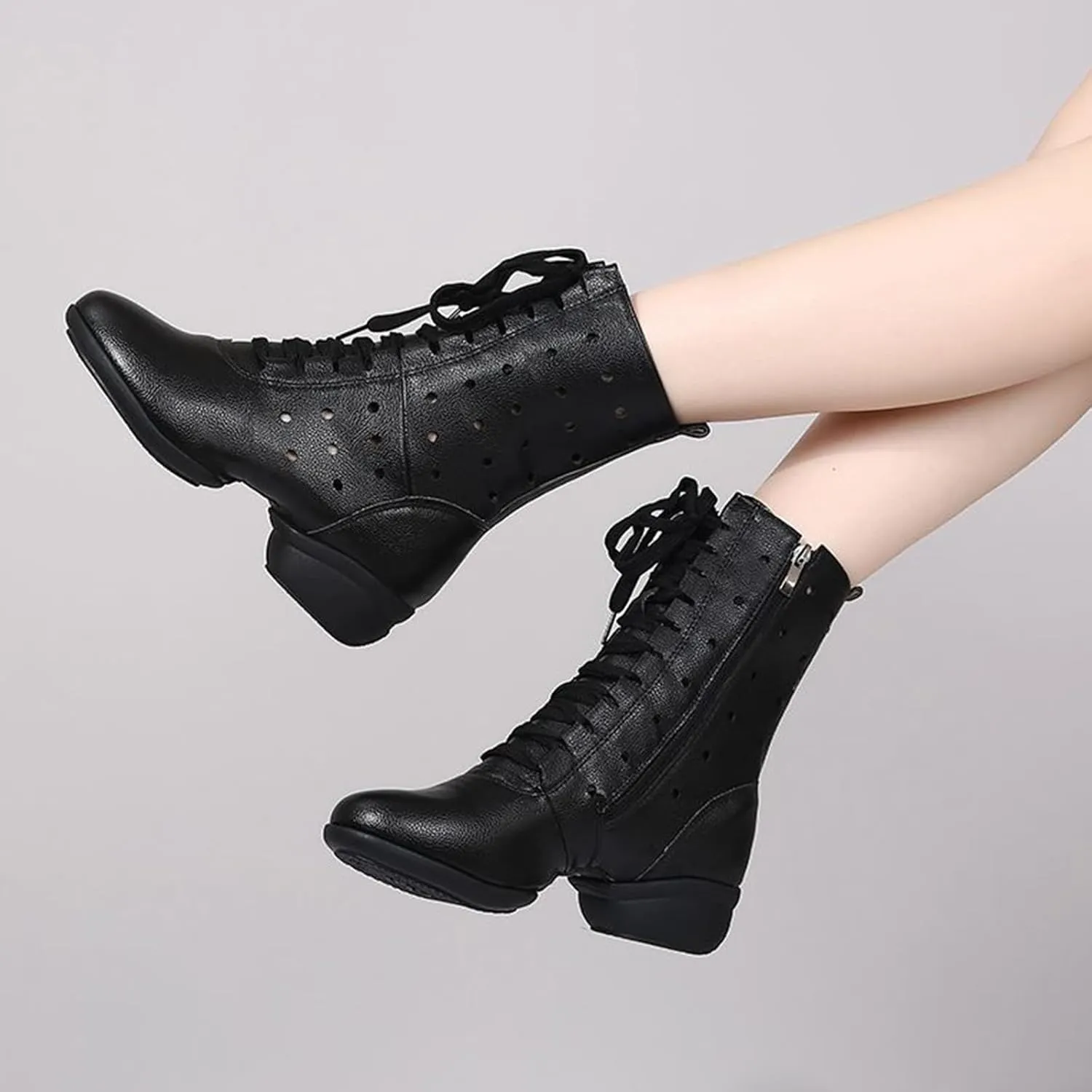 ONAIC Ballroom Dance Shoes for Womens Salsa Latin Wedding Party Shoes Non -Slip Comfortable Jazz Boots Platform