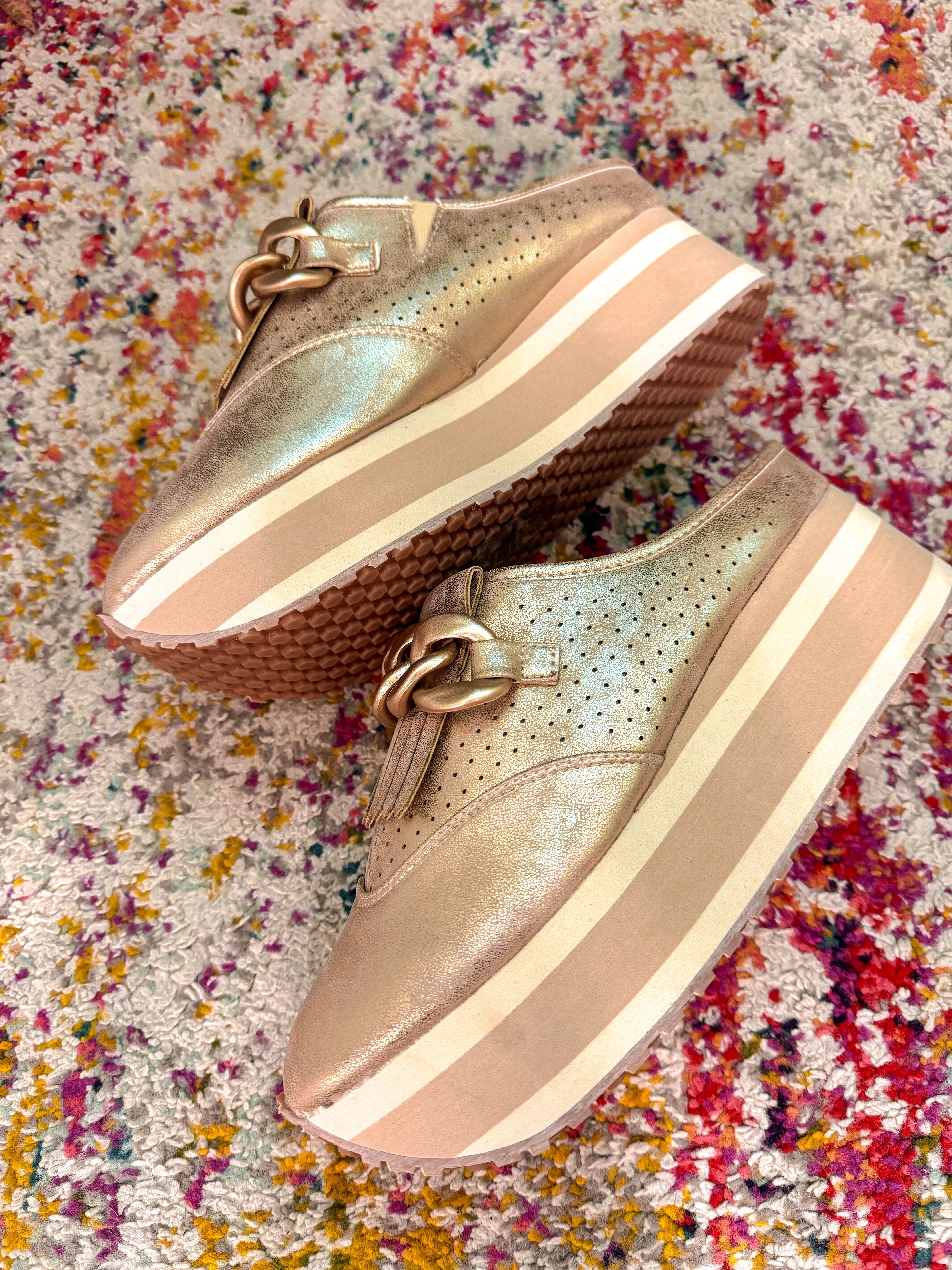 Paloma Gold Loafer