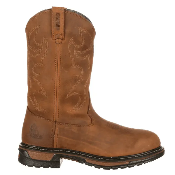 Rocky Ride Branson Roper Waterproof Mens Western Boots