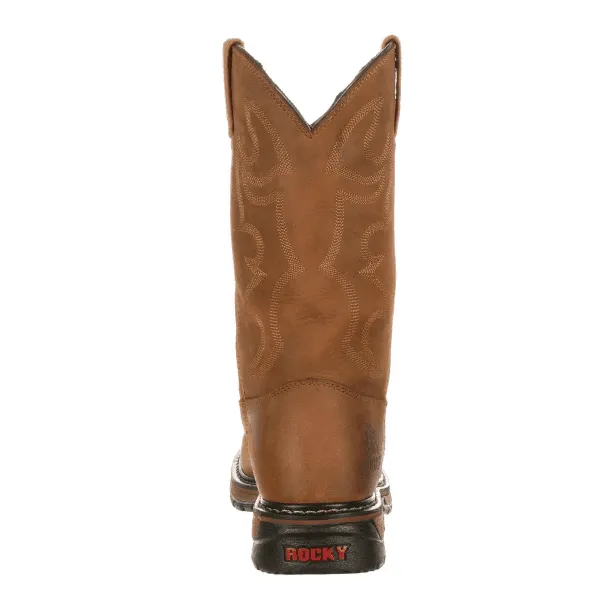 Rocky Ride Branson Roper Waterproof Mens Western Boots