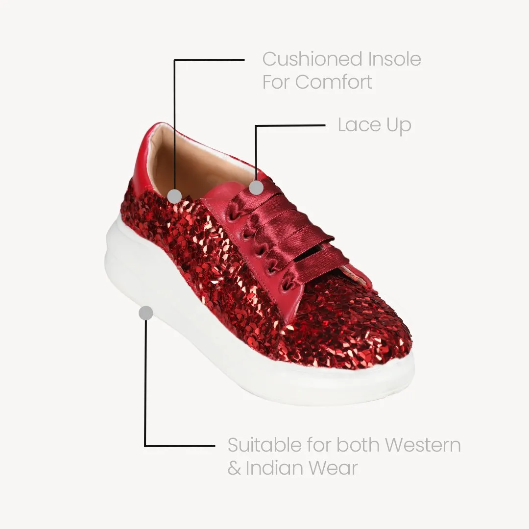 Ruby Crush Sequin Sneakers