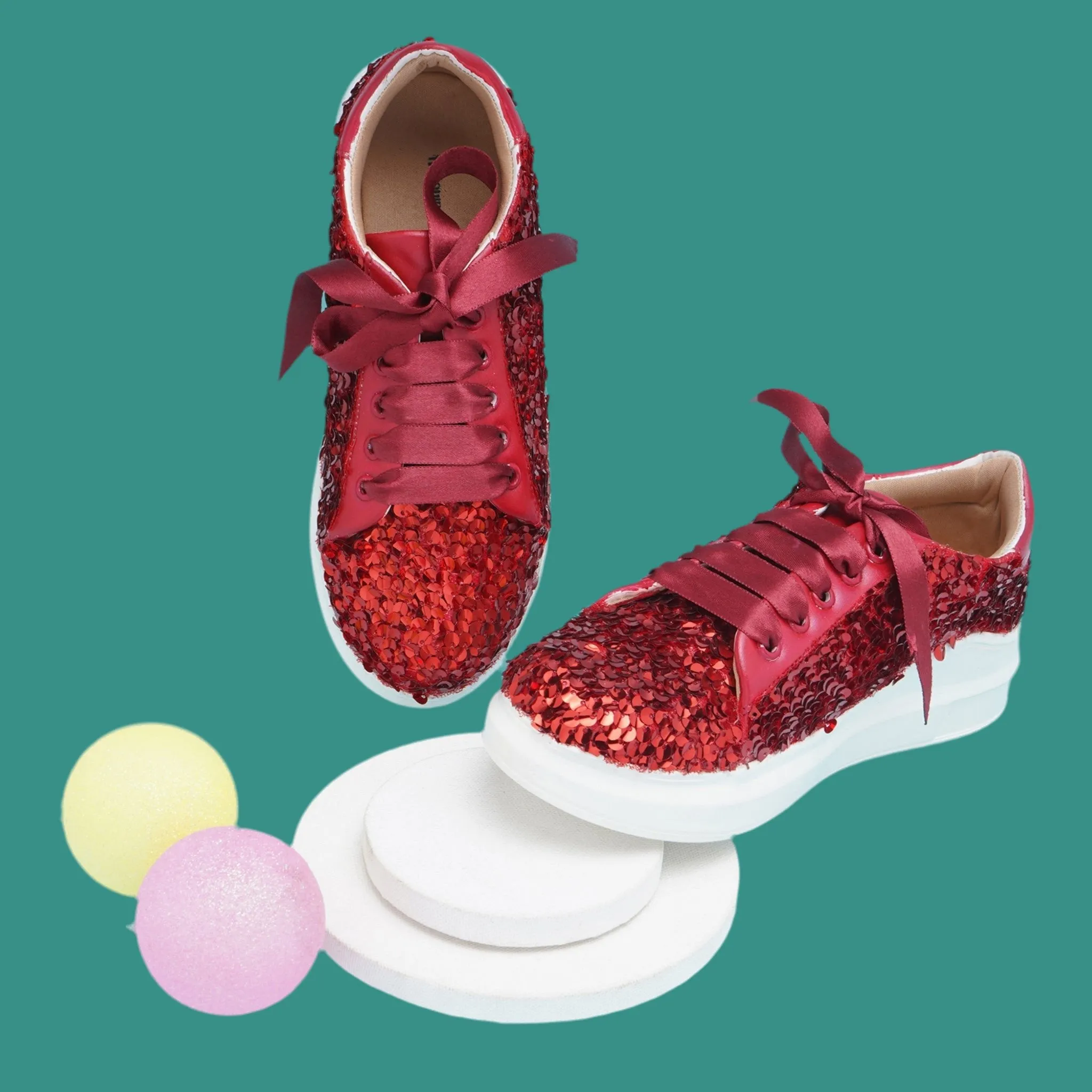 Ruby Crush Sequin Sneakers