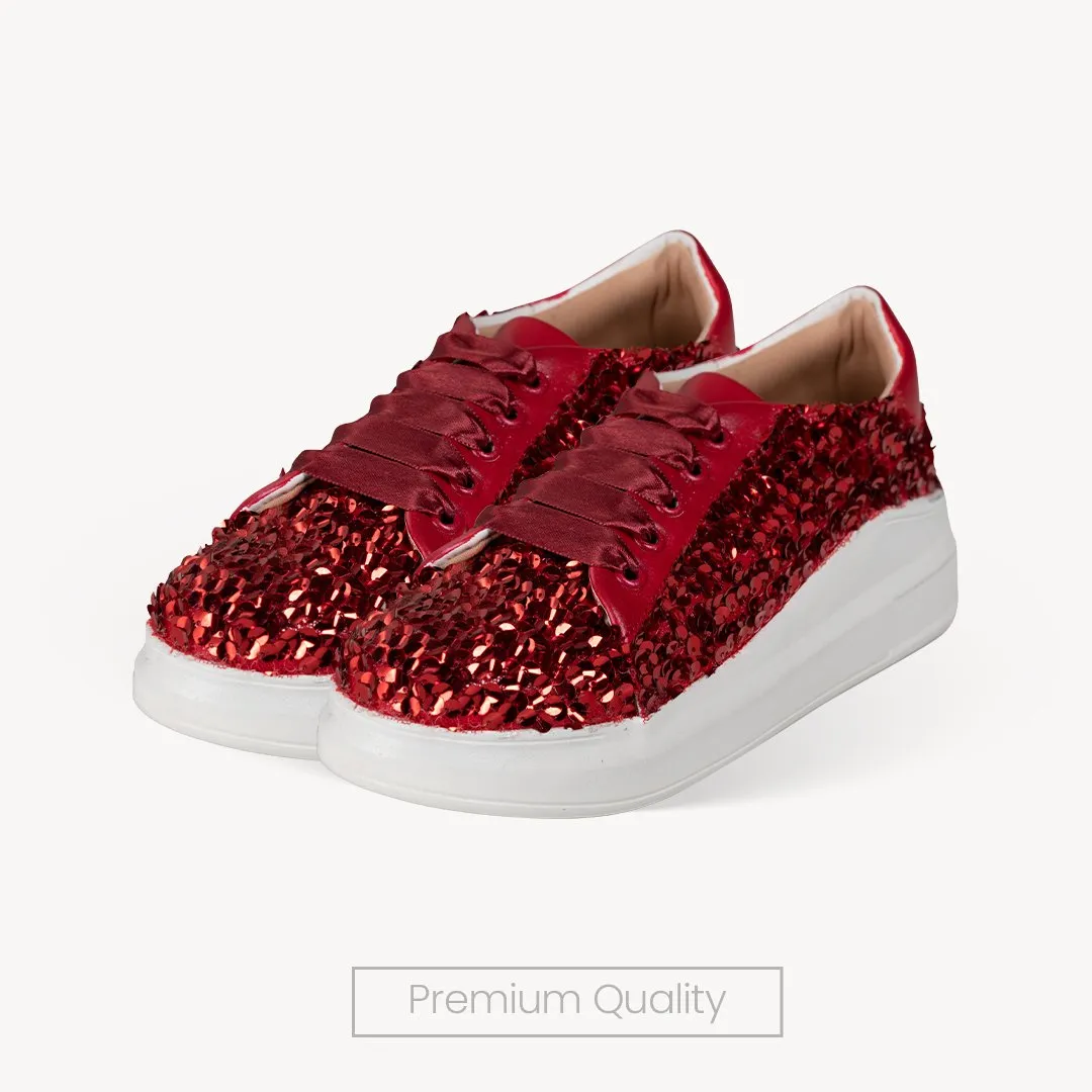Ruby Crush Sequin Sneakers