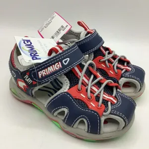 Size 8.5: Primigi Blue & Red Velcro Sandals