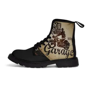 Skull Motorcycle Boots