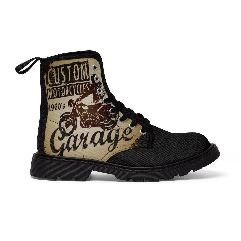 Skull Motorcycle Boots