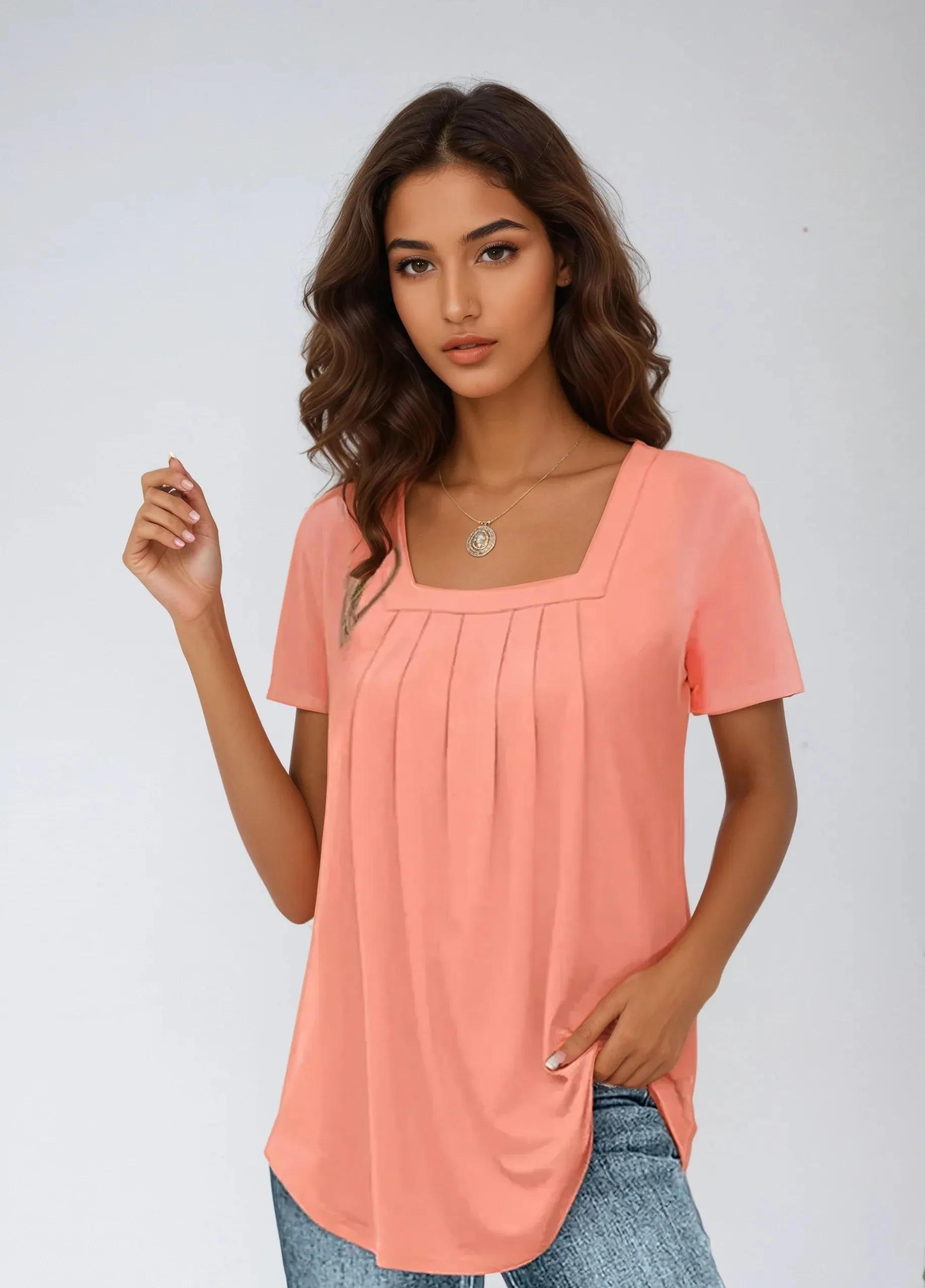 Sophia | Square-Neck Blouse