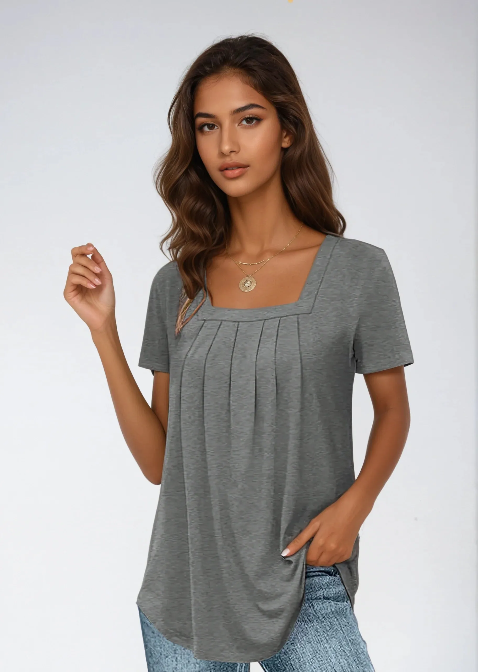 Sophia | Square-Neck Blouse