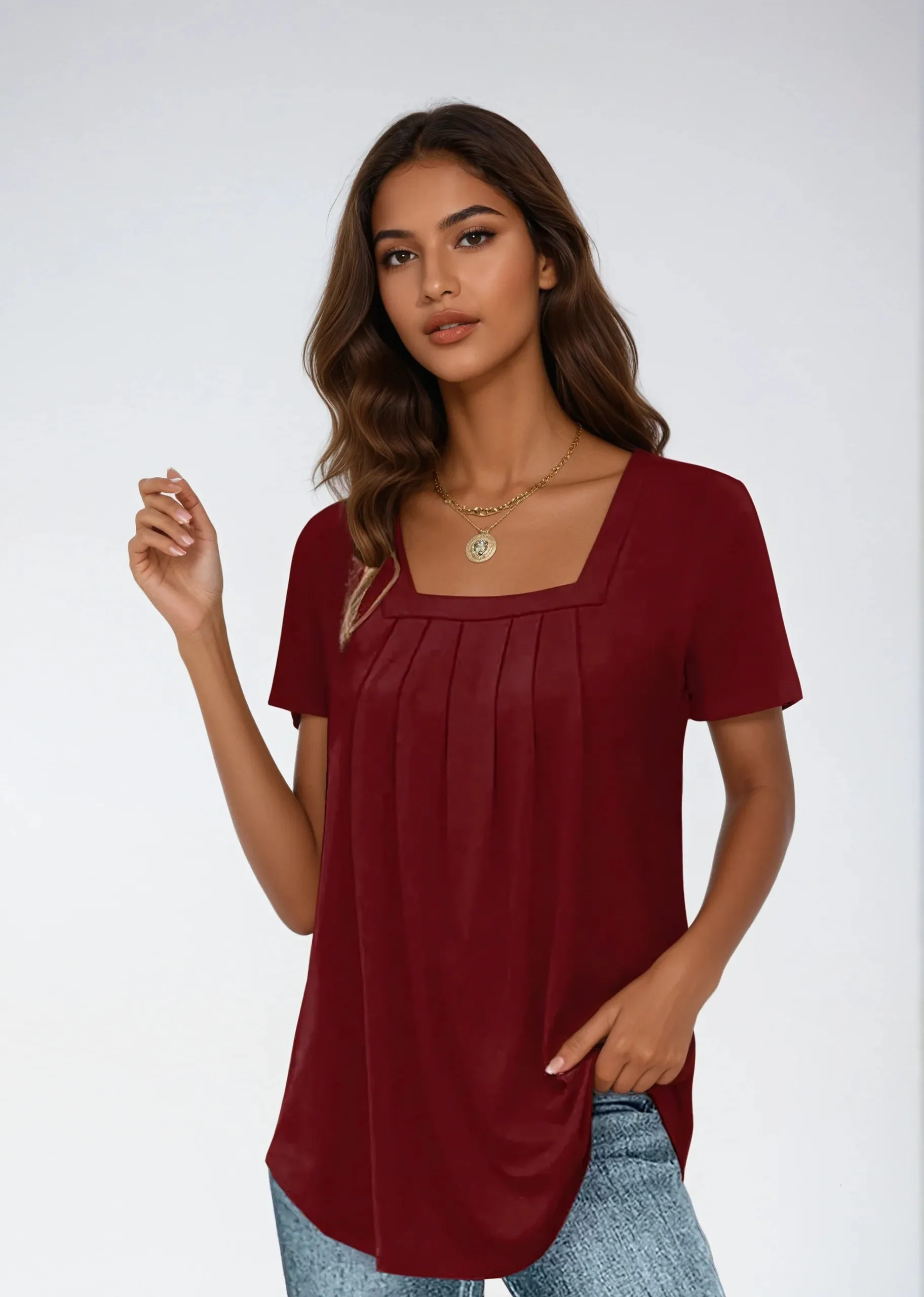 Sophia | Square-Neck Blouse