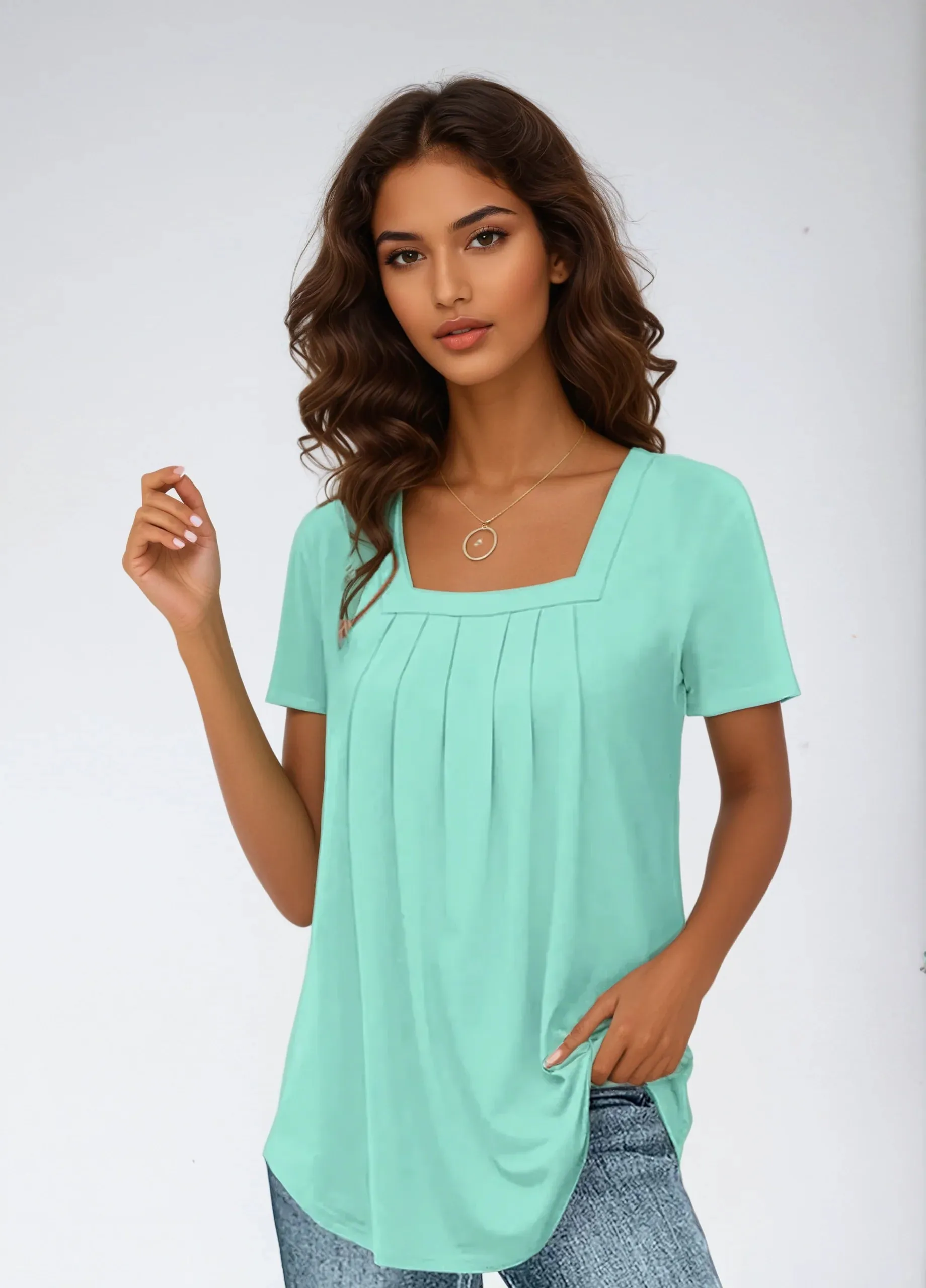 Sophia | Square-Neck Blouse